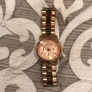 Rose gold watch